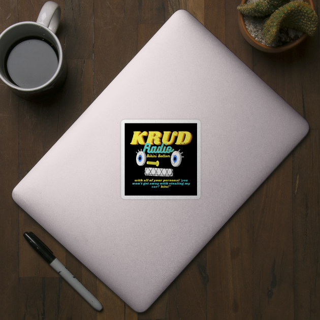 KRUD Radio Radio Station Sticker TeePublic